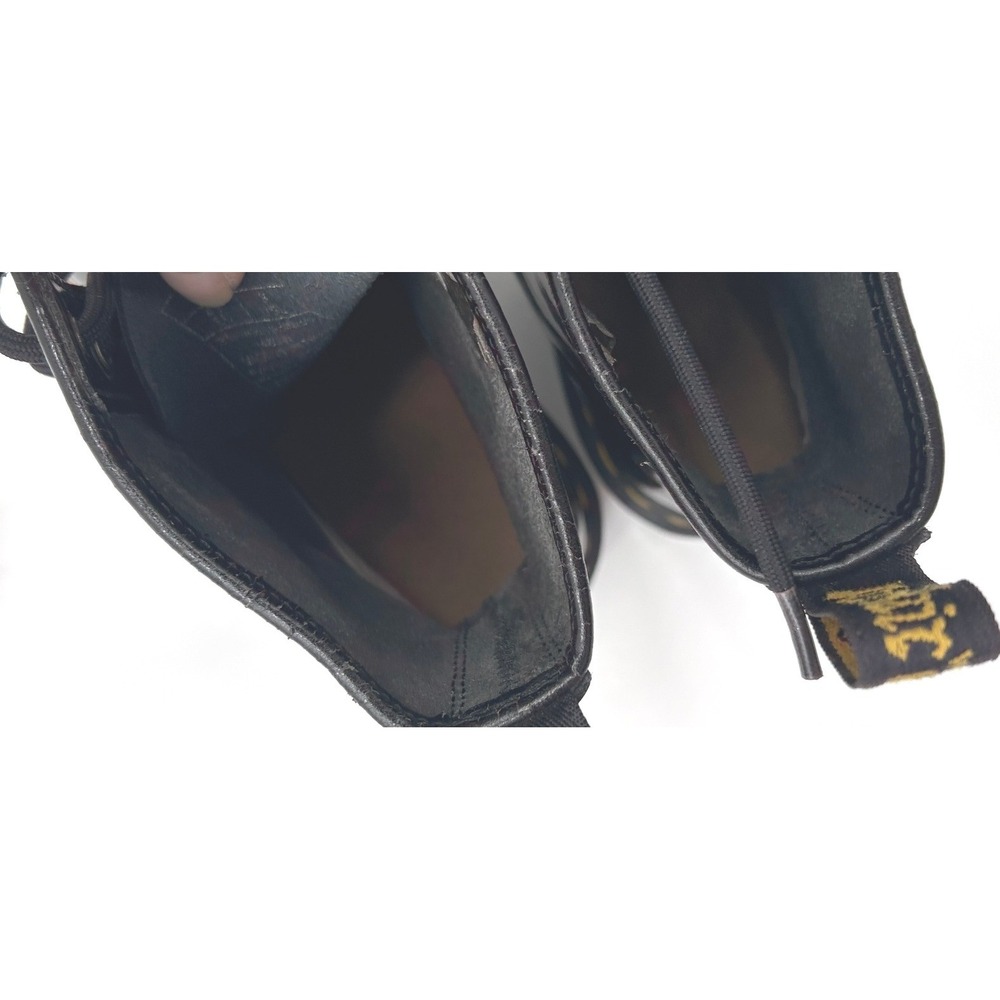 Dr. Martens 1460 Black Patent Lamper Leather 8-Eye Lace Up Combat Boots Size 9 - Picture 9 of 12